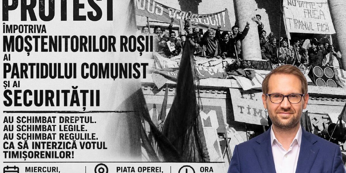 Szerdán este Temesvár az utcára vonul a demokrácia és a jogállam védelmében