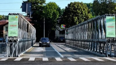 Megnyílt a Szamoson átvezető ideiglenes híd Kolozsváron