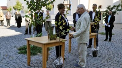 Bolyai sírja mellől származó almafa gyökerezett meg a vásárhelyi Bolyai-líceum udvarán