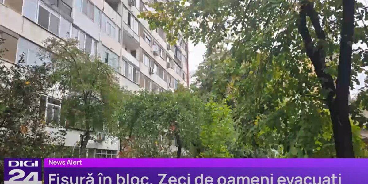 Repedések egy bukaresti tömbházon: 65 embert evakuáltak ideiglenesen