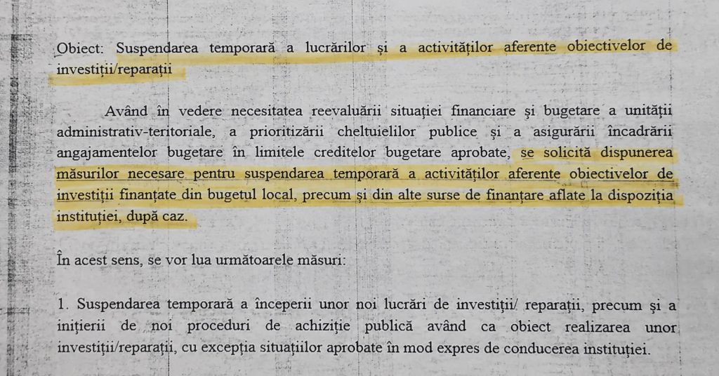 A marosvásárhelyi városháza belső átirata
